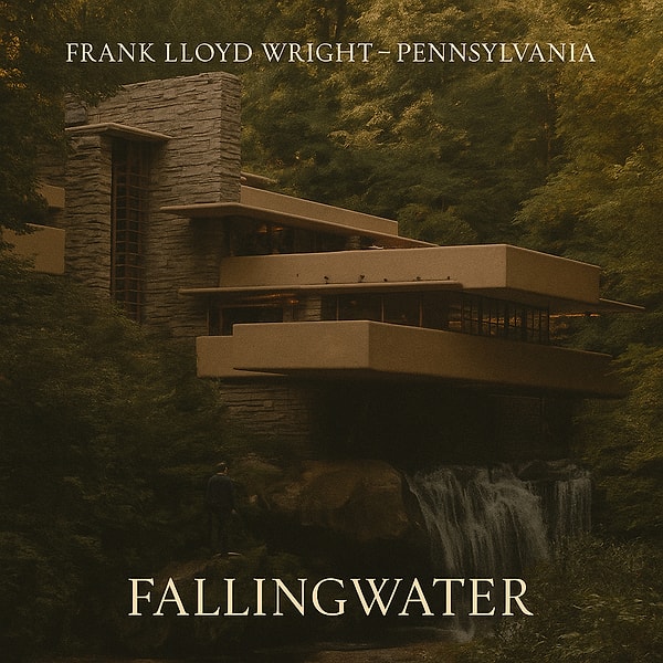 3. Frank Lloyd Wright – Doğanın Mimariyle Buluştuğu Usta