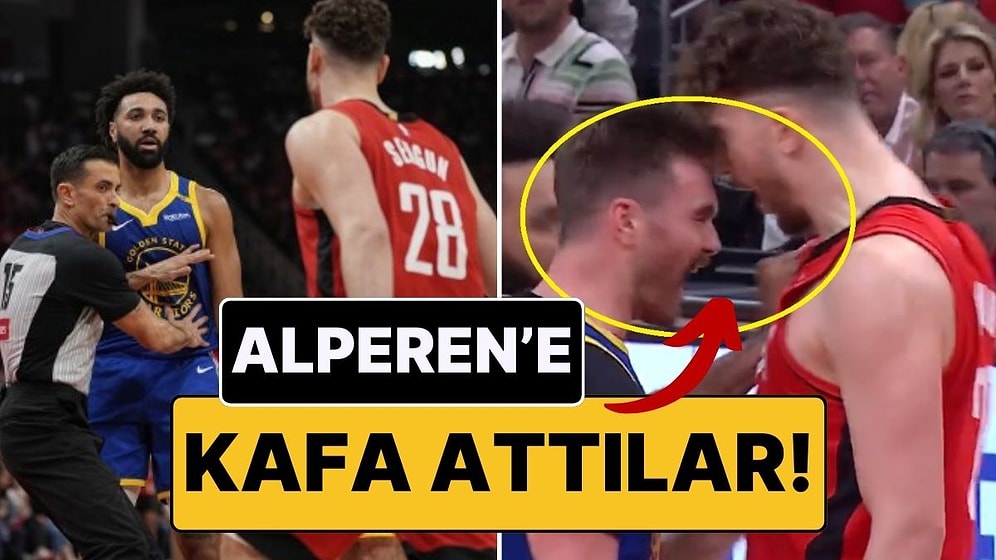 Alperen Şengün’e Kafa Attılar! NBA’de Houston Rockets - Golden State Warriors Maçında Ortalık Karıştı