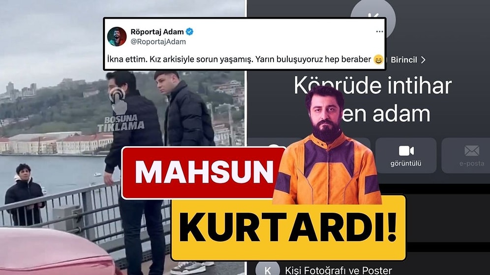 Röportaj Adam Mahsun Karaca, Köprüde İntihar Girişiminde Bulunan Bir Genci Kurtardı