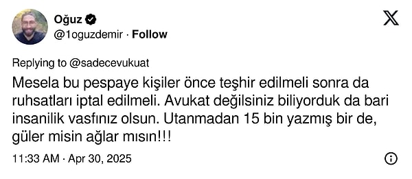 Öne çıkan tepkiler şöyle;