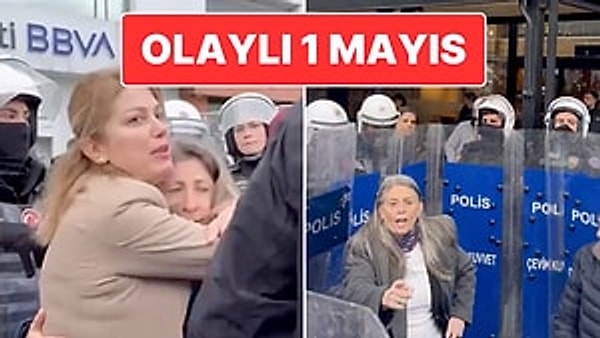 1 Mayıs Emek ve Dayanışma Günü’nü Taksim’de kutlamak isteyen vatandaşlar Beşiktaş ve Mecidiyeköy’de toplanarak Taksim’e yürümek istedi.