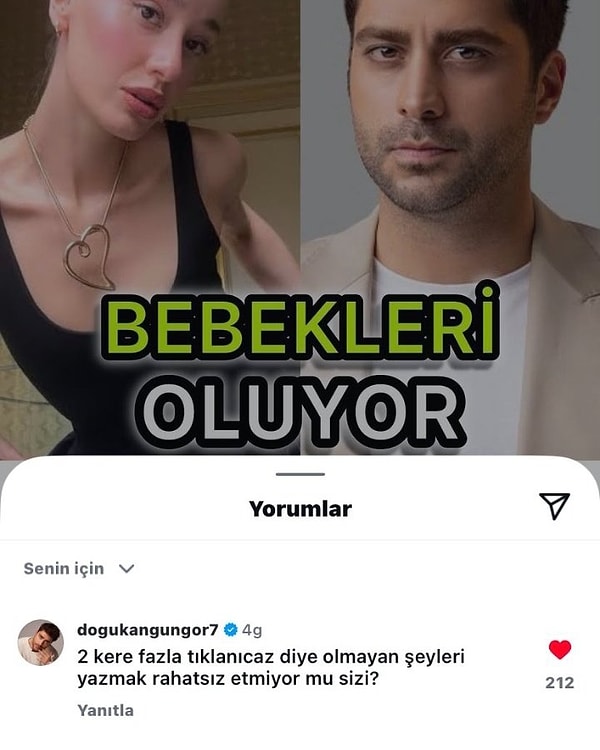 İşte Doğukan Güngör'ün o paylaşımı: