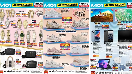 A101'e Skechers Ayakkabı Modelleri Geliyor! 1 Mayıs 2025 A101 İnternete Özel Aldın Aldın Kataloğu