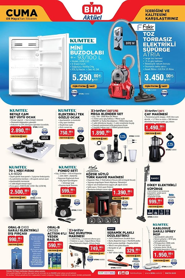 Fakir Atria Toz Torbasız Elektrikli Süpürge 3.450 TL