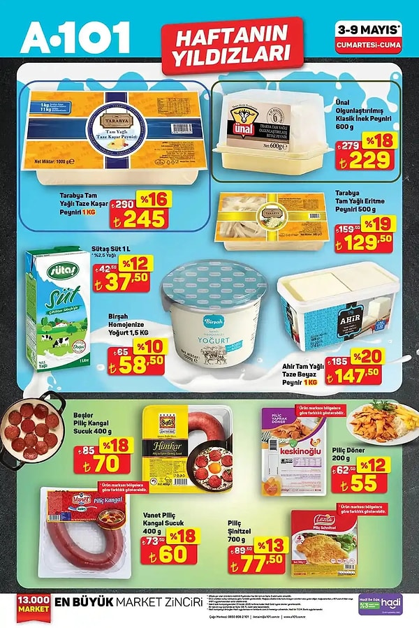 Ahir Tam Yağlı Taze Beyaz Peynir 1 Kg 160 TL