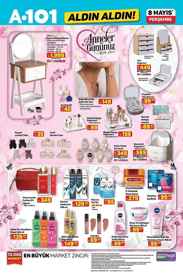 Aynalı Makyaj Masası 1.999 TL