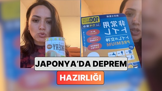 Japonya'da Yaşayan Bir Türk Kendilerine Deprem İçin Yaptırılan Hazırlığı Paylaştı