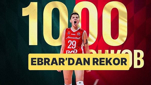 Ebrar Karakurt, başarılı kariyeriyle adından söz ettirmeyi sürdürüyor. Karakurt, yeni bir rekora daha imza attı.