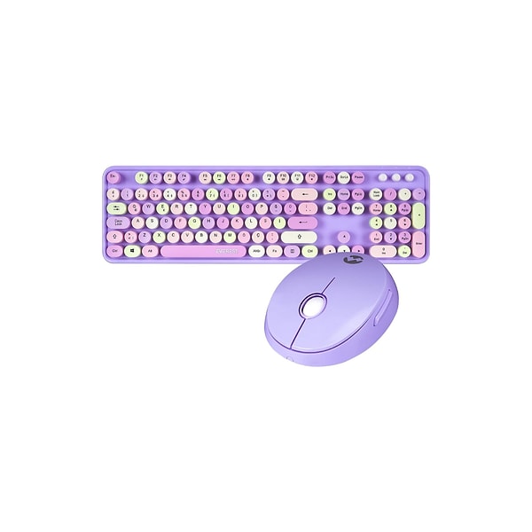 Alfalink Everest ROUND KM-6282 Klavye Mouse Set – Ofise Renk Katın