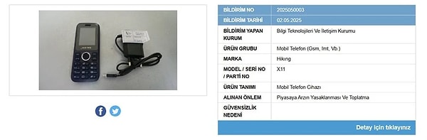 4 cep telefon modelinin bulunduğu listede Hikıng markasının 2 ürünü yer aldı.