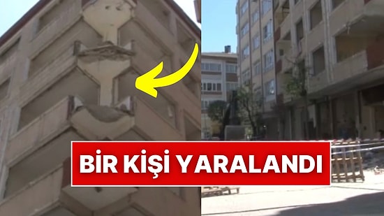 İstanbul’da Hissedilen 3.7’lik Depremde Tahliye Edilen Bir Binanın Balkonu Çöktü: Altında Duran Kişi Yaralandı