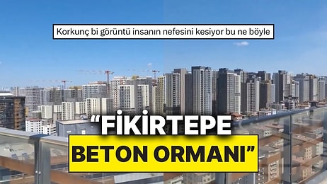 Fikirtepe’de Artan Yapılaşmayı Bir Vatandaş Şaşkınlıkla Görüntüledi: “Fikirtepe Beton Ormanı”