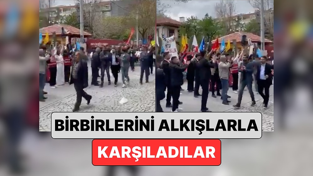 CHP Konya Mitingine Giden Gençlik Kolları ile Ümit Özdağ İçin İmza Toplayan Zafer Partililer Karşılaştı