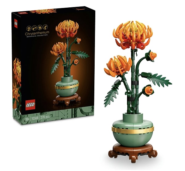 9. Kendinize keyifli bir hobi mi arıyorsunuz? LEGO Botanicals Krizantem Yapım Seti Hepsiburada’da indirimli! 🌸 ca