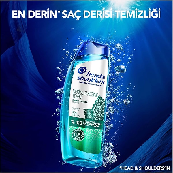 5. Head & Shoulders Derinlemesine Temizlik Şampuan Kaşıntı Giderici Nane 300 ml