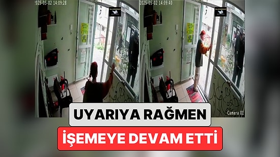 Bu Nasıl Pişkinlik? Bir Dükkanın Önüne İşeyen Adam Dükkan Sahibinin Uyarısına Rağmen İşemeye Devam Etti