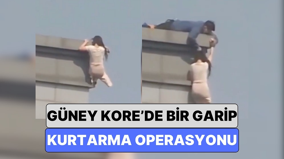 Güney Kore'de Bir Adam İntihar Etmek İsteyen Kadını Saçından Yakalayarak Kurtardı