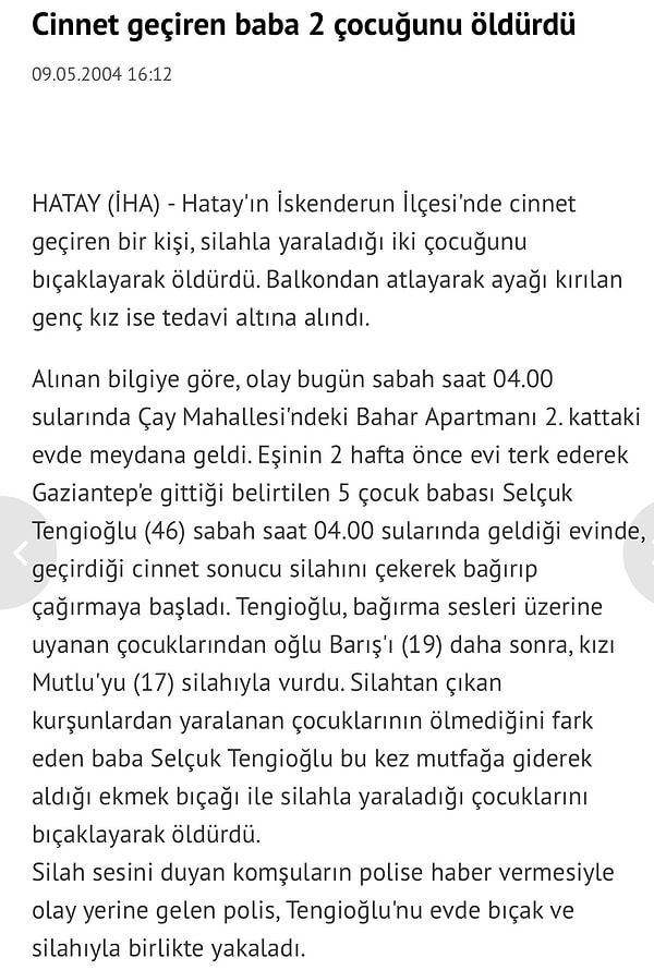 Selçuk Tengioğlu Sabıkası
