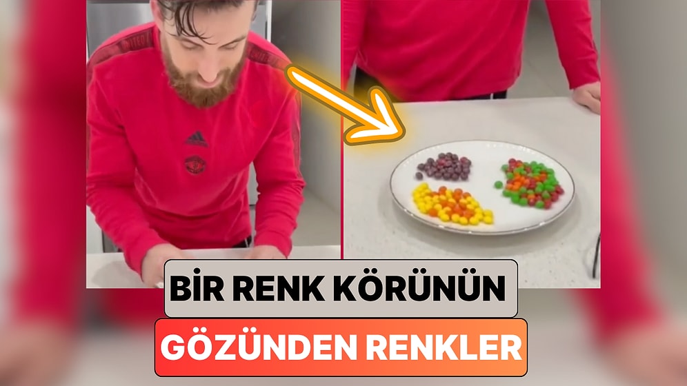 Bir Kadın Renk Körü Olan Eşinden Drajeleri Renklerine Göre Ayırmasını İsteyince Ortaya İlginç Bir Sonuç Çıktı