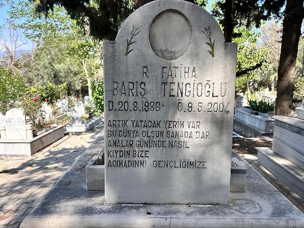 Saldırgan Selçuk Tengioğlu'nun öldürdüğü oğlunun mezar taşındaki yazı dikkat çekti.