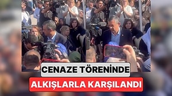 Sırrı Süreyya Önder'in Cenaze Törenine Katılan Özgür Özel Alkışlarla Karşılandı
