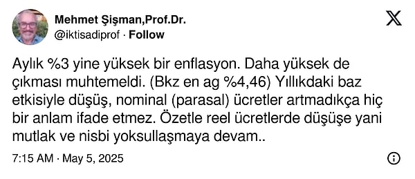 "Yoksullaşmaya devam..."
