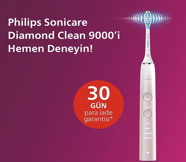 5. Diş bakımında devrim arayanlar, Amazon’da indirimde olan Philips Sonicare Diamond Clean 9000’a bayılacaksınız!