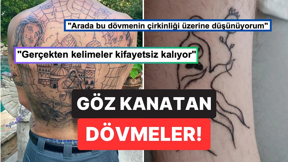 Yaptırdıkları Göz Kanatan Dövmelerle Görenlere Hayatı Uzun Uzun Sorgulatan Acayip Kişiler
