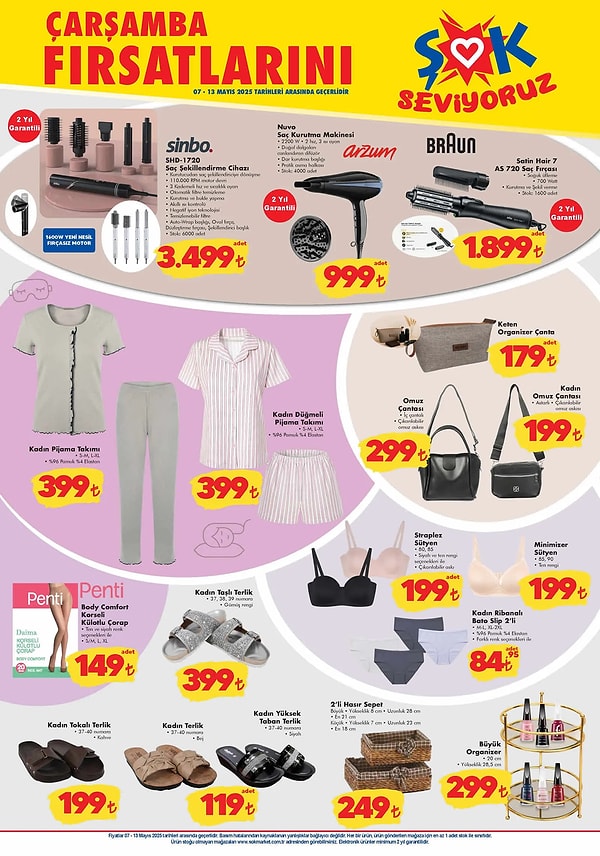 Sinbo Saç Şekillendirme Cihazı 3.499 TL,