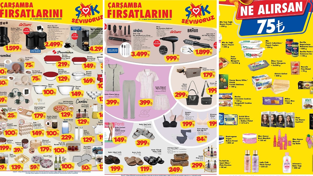 ŞOK&apos;a Sinbo Saç Şekillendirme Cihazı Geliyor! 7 Mayıs 2025 ŞOK Aktüel Ürünler Kataloğu