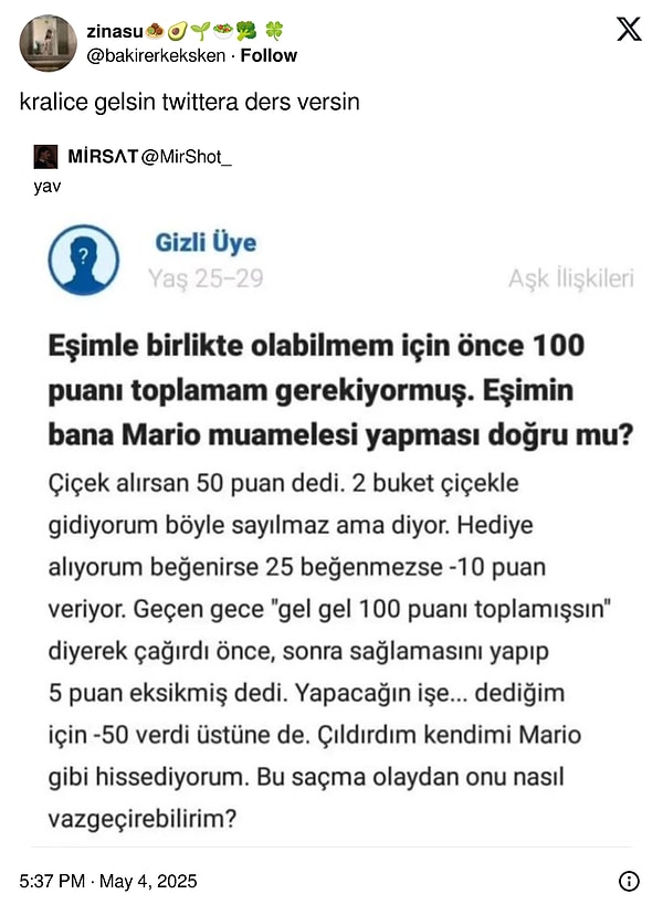 Puan sistemi getirmiş.