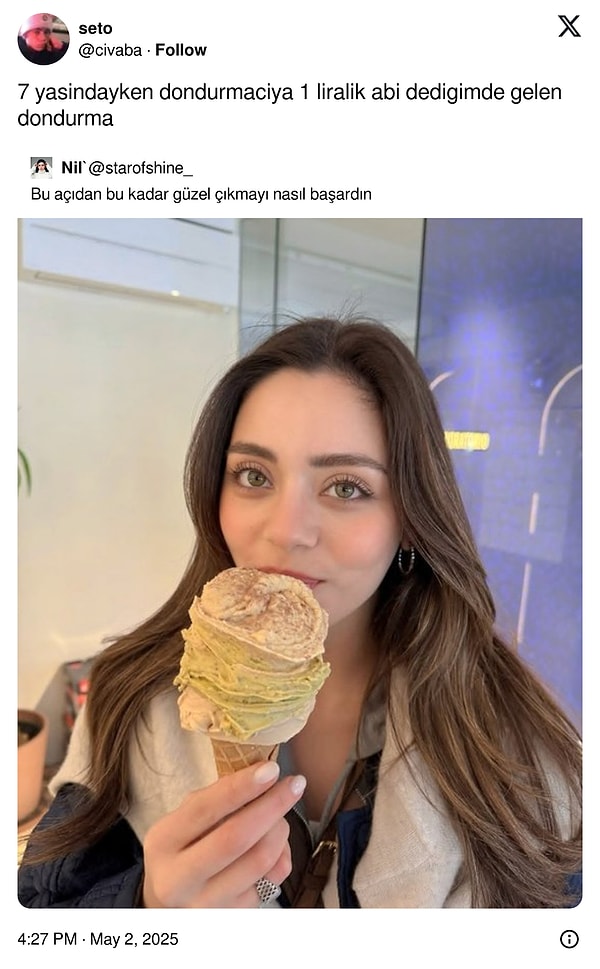 Şimdi 1 liralık dondurma istesek ne yaparlar acaba?