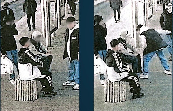 Dava dosyasına giren görüntülerde, katil ve suç ortağının olay sonrası Fikirtepe Metrobüs durağına gittiği ve orada arkadaşlarıyla buluştuğu anlar yer alıyor. Görseli