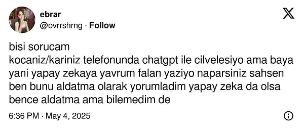 Bir X kullanıcısı da bu konuyu gündeme getirdi.