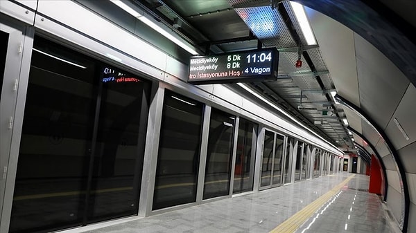 M7 Yıldız-Mahmutbey 2025 Metro Durakları Görseli