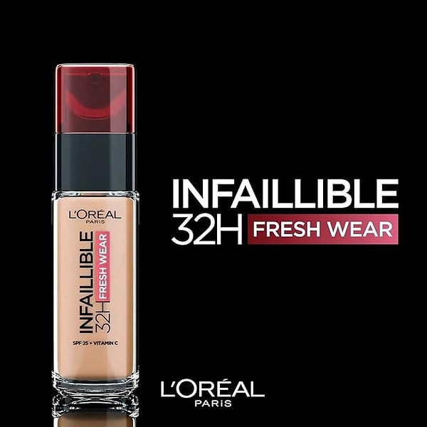 L’Oréal Paris Infaillible 32H Fresh Wear C Vitaminli Fondöten-145 Rose Beige