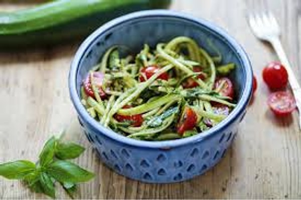 5. Sebzeli Kabak Spagetti ve Acılı Karides