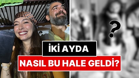Kadir Doğulu ile Oğlu Aziz'i Kucağına Alan Neslihan Atagül'ün Doğumdan İki Ay Sonraki Fitliği Dikkat Çekti