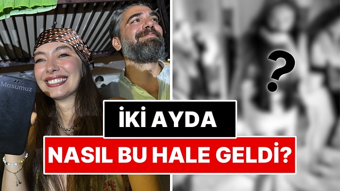Kadir Doğulu ile Oğlu Aziz'i Kucağına Alan Neslihan Atagül'ün Doğumdan İki Ay Sonraki Fitliği Dikkat Çekti