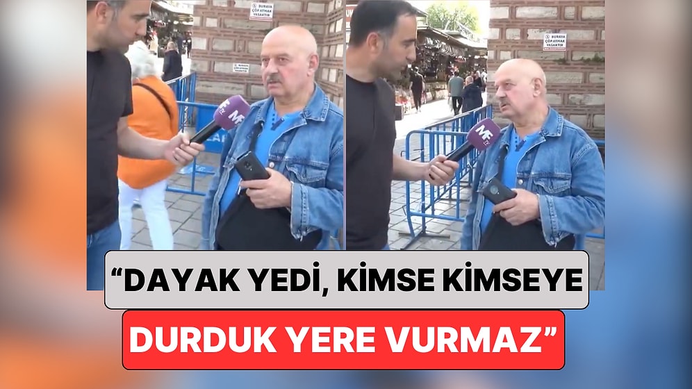 Sokak Röportajında Bir Vatandaş Özgür Özel'in Uğradığı Saldırıyı Yorumladı: "Durduk Yere Kimse Kimseye Vurmaz"