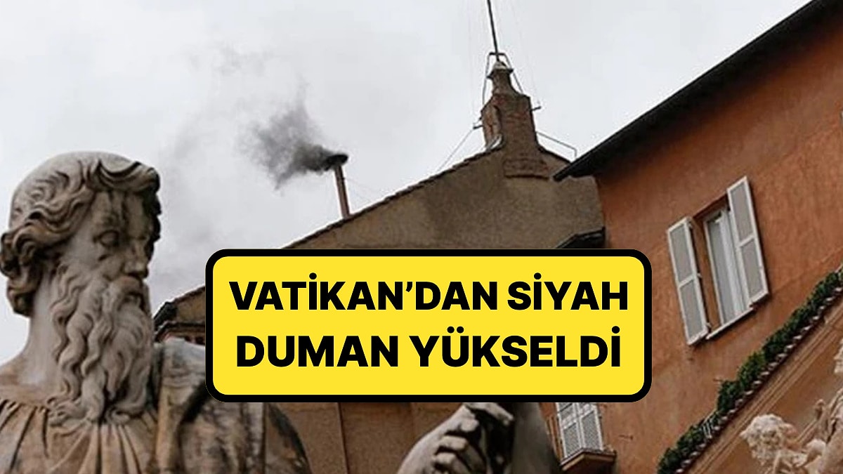 Yeni Papa İlk Turda Seçilemedi: Vatikan&apos;dan Siyah Duman Yükseldi