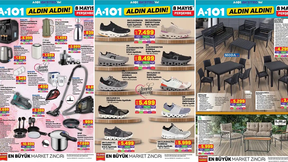 A101&apos;e Philips Tam Otomatik Espresso Makinesi Geliyor! 8 Mayıs 2025 A101 İnternete Özel Aldın Aldın Kataloğu