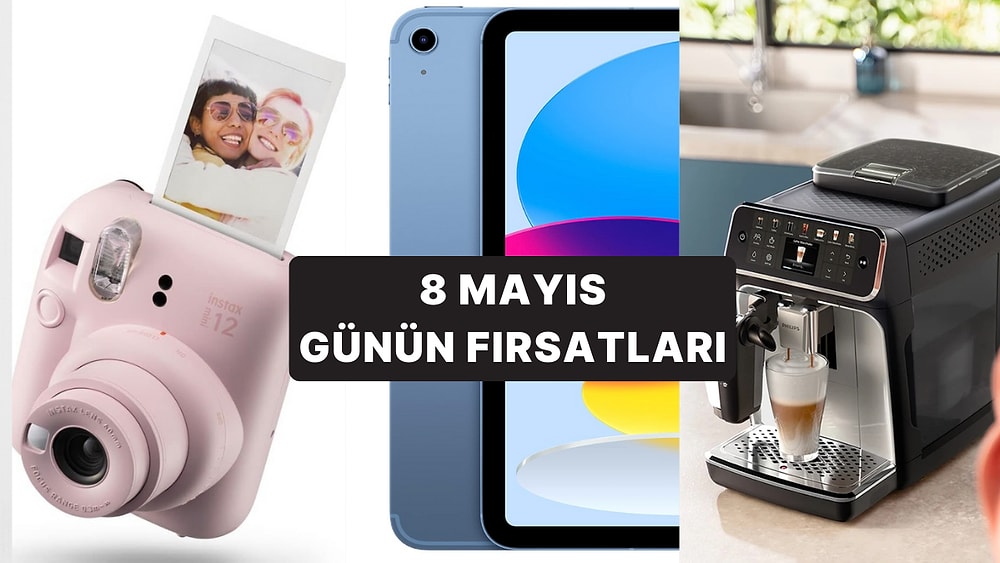 Bugün İndirimde Neler Var?  Philips LatteGo Espresso Makinesi'den Instax Mini'ye 8 Mayıs 2025 Günün Fırsatları