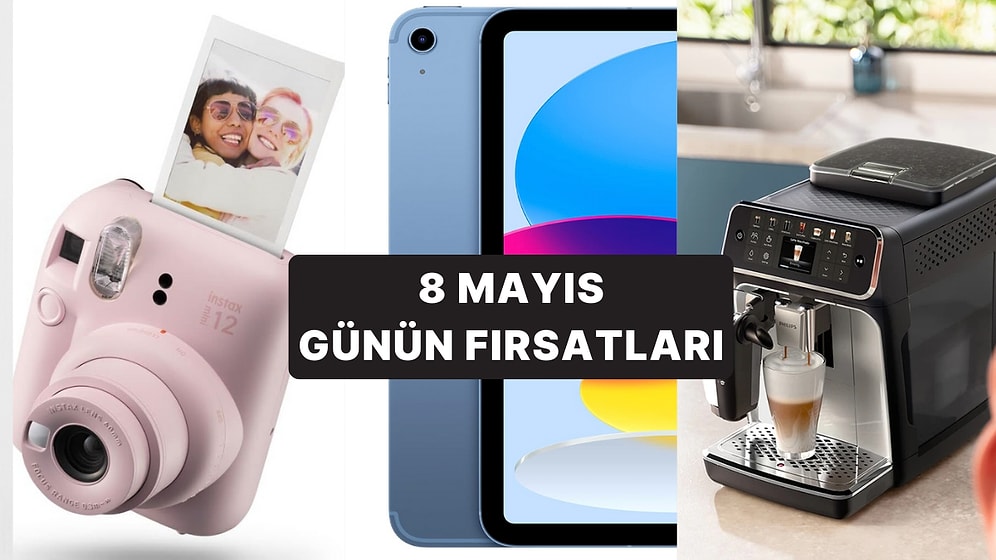Bugün İndirimde Neler Var?  Philips LatteGo Espresso Makinesi'den Instax Mini'ye 8 Mayıs 2025 Günün Fırsatları