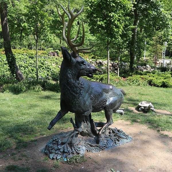 Deer Statues in Emirgan Grove