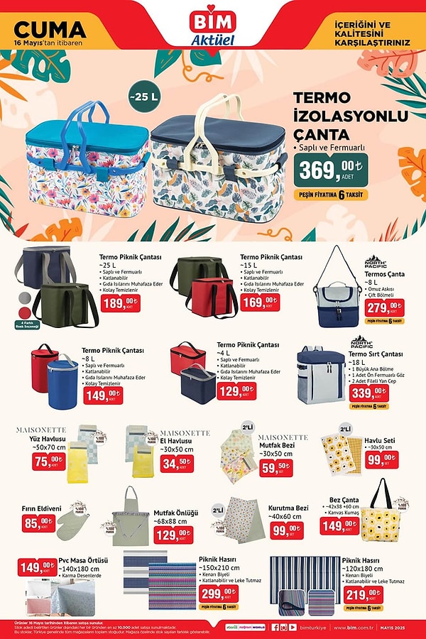 Termo İzolasyonlu Çanta 369 TL