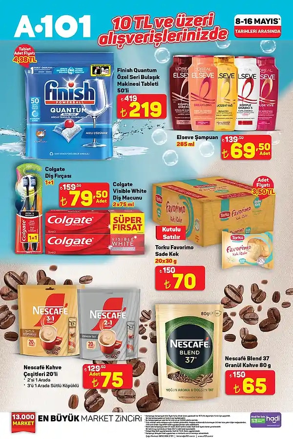 Finish Quantum 50'li Bulaşık Makinesi Tableti 219 TL