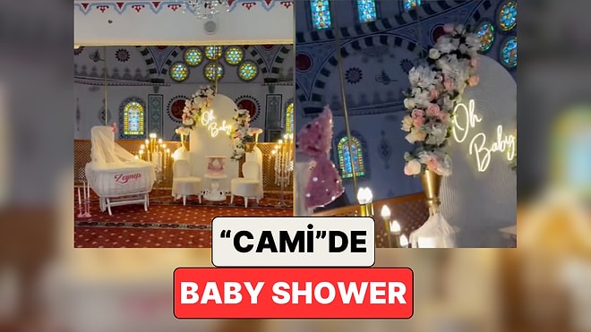 Tepkiler Çığ Gibi Büyüdü: Her Çeşidini Gördüğümüz 'Baby Shower' Partilerinden Biri de Bir Camide Düzenledi