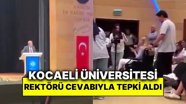 Kocaeli Üniversitesi’nde engelli bir öğrenci tuvalet eksikliğini dile getirirken rektör şok eden bir yanıt verdi.