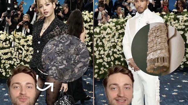 Details zoals de menselijke gezichten op Lisa's outfit, de krokodil die Lana Del Rey in haar haar draagt als knipoog naar haar man en het touwdetail op Nicki Minaj's jurk integreerden de kostuums in het thema en gaven ze meer betekenis.